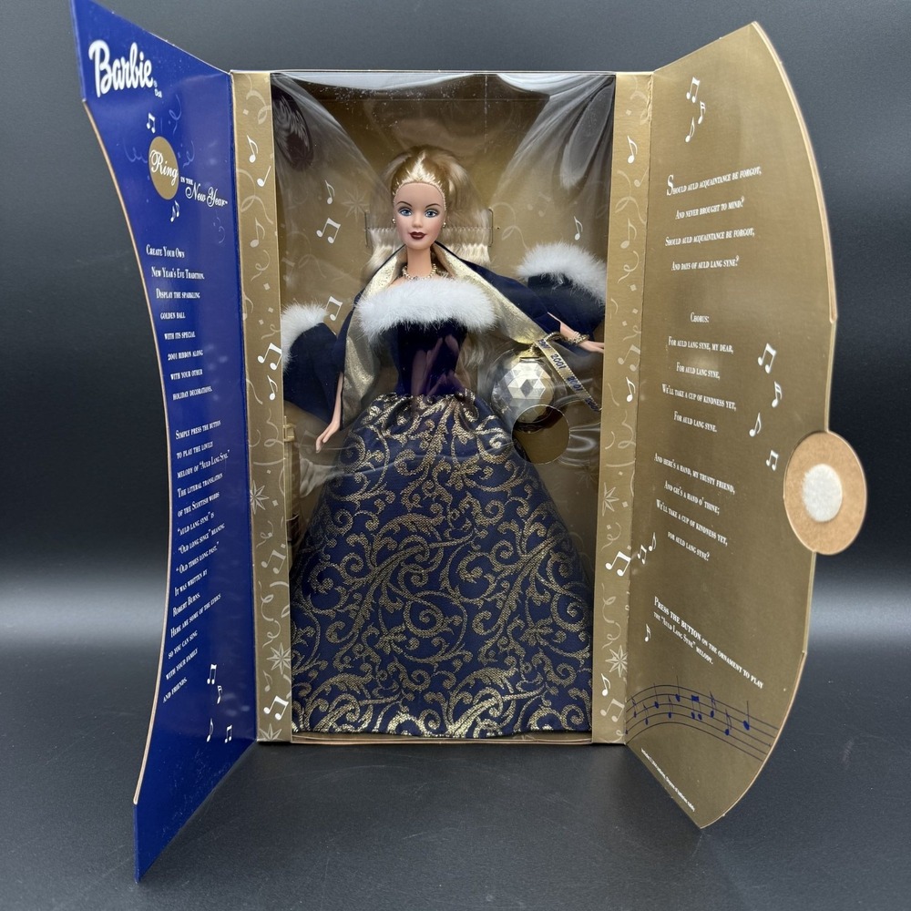 Mattel‎ Barbie Ring In The New Year Collector Edition Blonde #52742 NRFB 2001